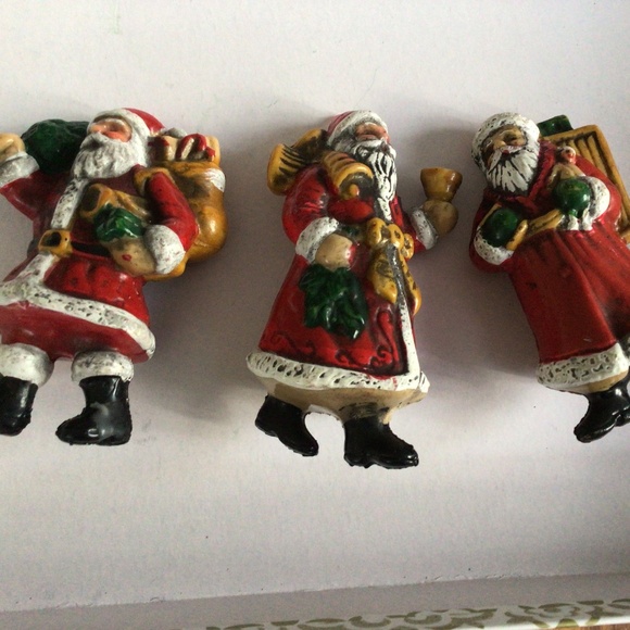 Vintage Santa Ornaments - Picture 1 of 5